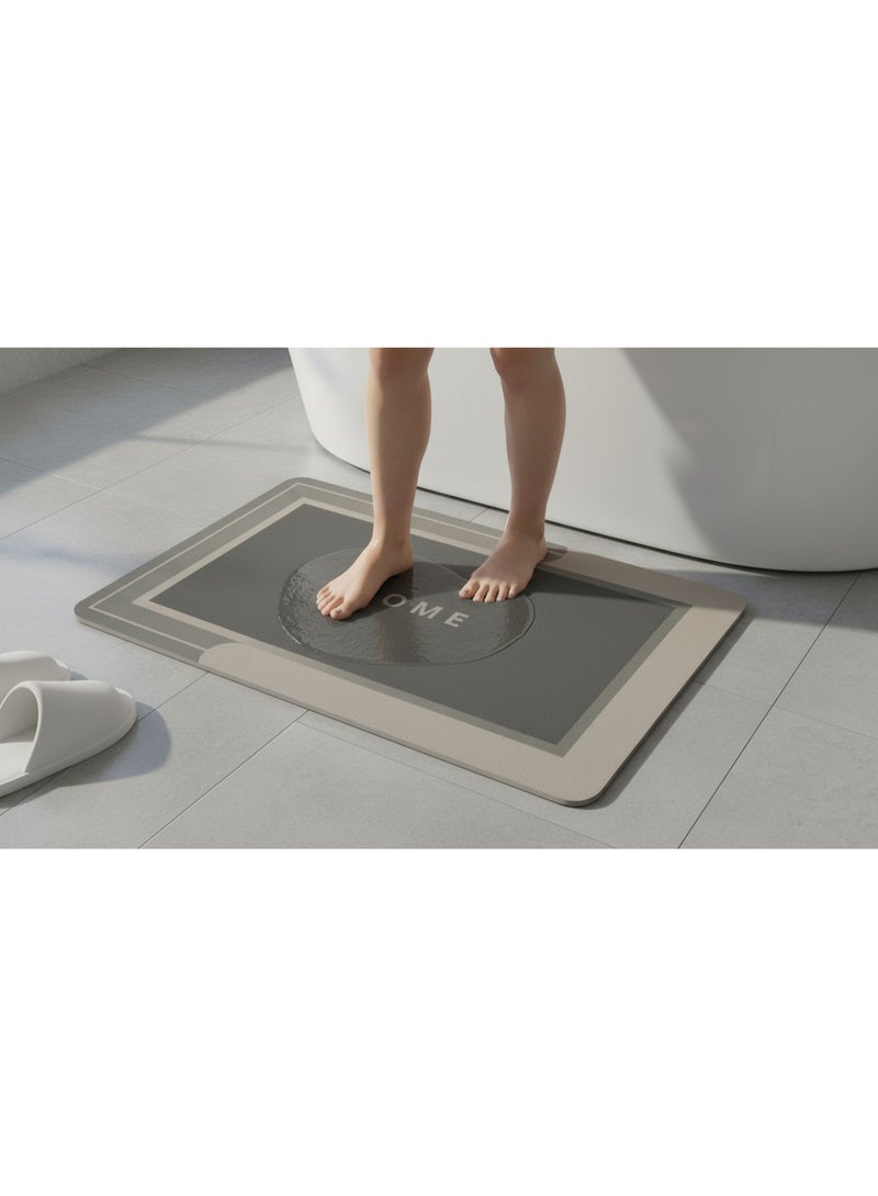 Super Absorbent Non-Slip Bath & Kitchen Mat - Quick Dry Rubber Rug (40x60cm), Modern Design , Perfect for Door Entry - Image 4